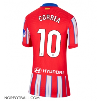 Billige Fotballdrakt Atletico Madrid Angel Correa #10 Replika Hjemmedrakt Dame 2024-25 Kortermet